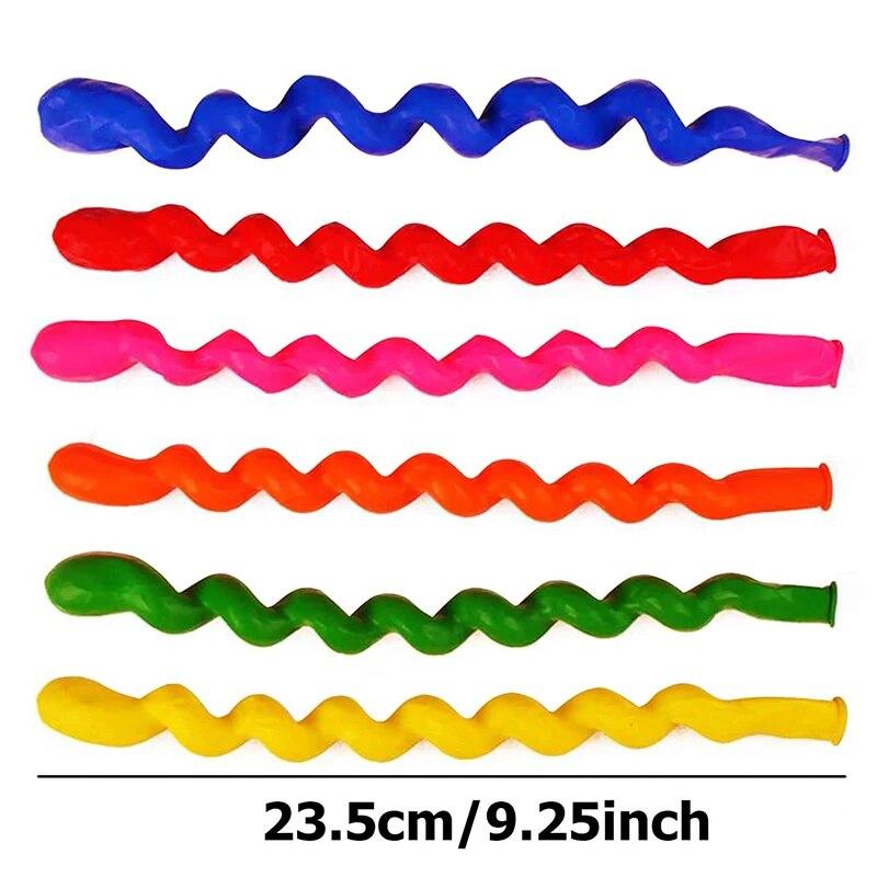 100PCS Spiral Balloon Holiday Activities Parties Birthday Wedding Decoration Celebration Layout Children Boys Girls Gift Toy