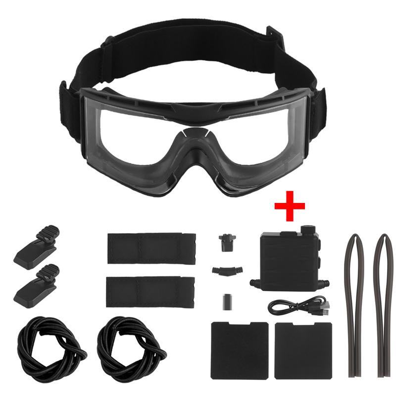 Tactical Goggles Anti Fog Air Defog