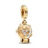 New Sparkling Snowflake Snowglobe Charms Fit Pan  Bracelet Necklace DIY Christmas Jewelry Gift for Women