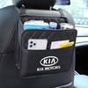 Car Seat Back Storage Bag Leather Garbage Bag Organizer For KIA KN K3 K5 Sportage Rio Sorento Picanto Ceed RIO 2 3 4 Accessories