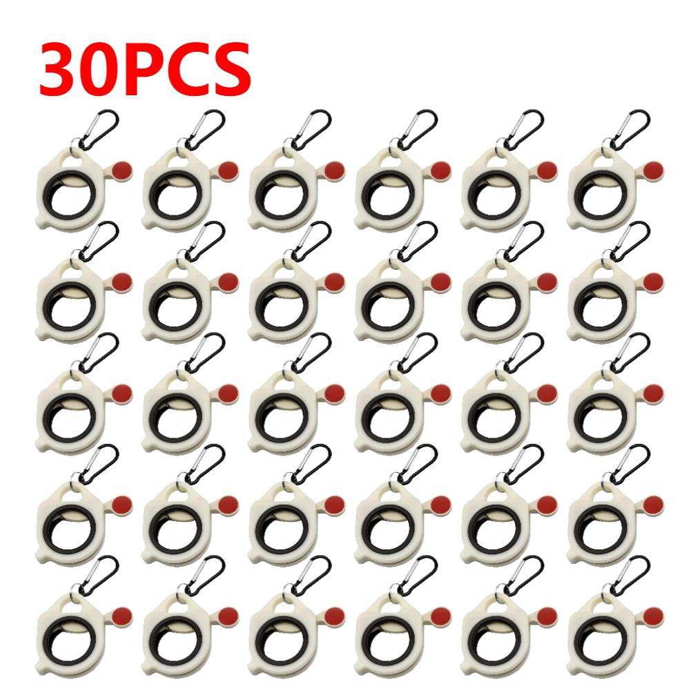 30-1PCS Fluorescent Cable Strap Organizer Storage Cable Tie Holder Portable Cable Tie Storage Tool Plastic Wire Tie Organizer