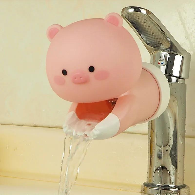 

Baby Faucet Extender Silicone Splash Proof Upgraded Version Cartoon Bathroom Hand Wash Shower Accessories for Children