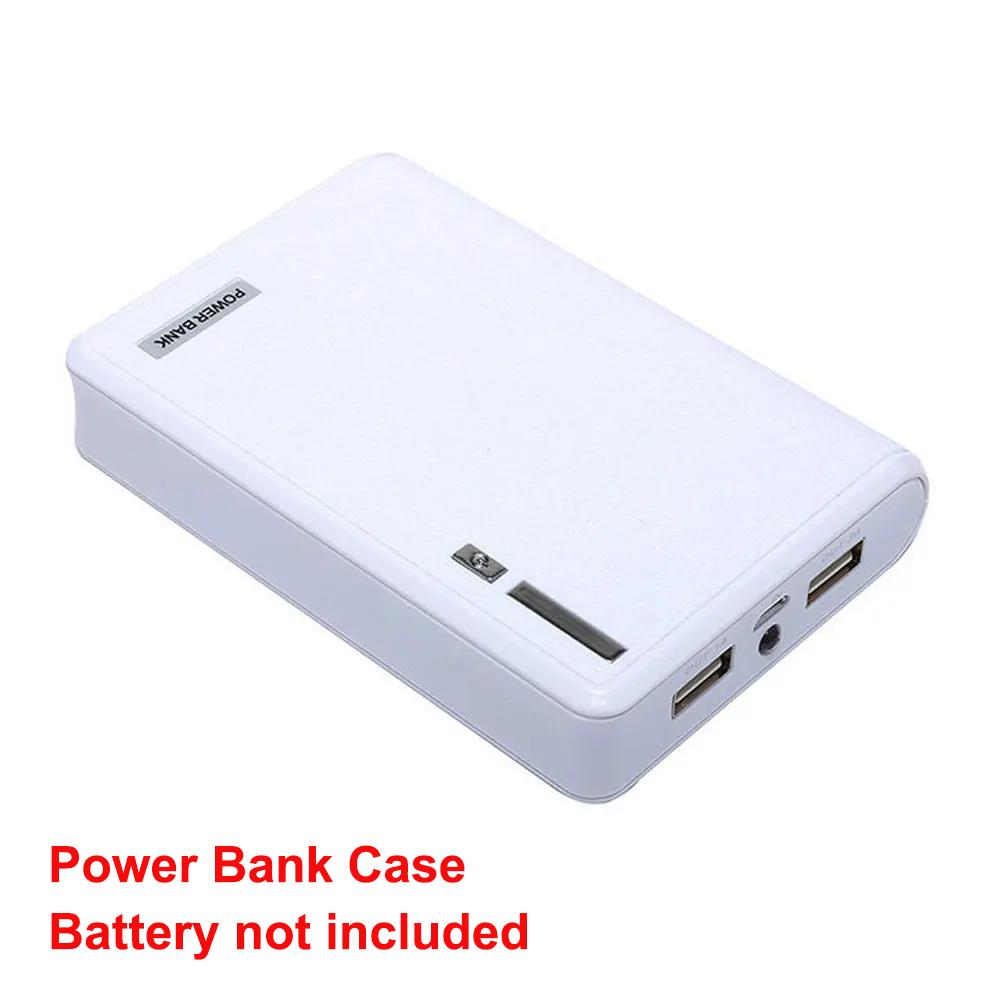18650 Power Bank DIY Kit Storage Case Box Without Battery 4-section Solderless Mobile Power Kit with LED Power Indicators