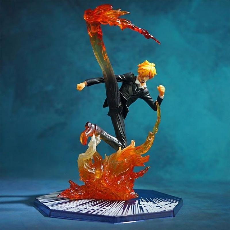 One Piece Monkey· D·Luffy Roronoa Zoro Portgas· D· Ace movie peripheral cartoon model toy boy birthday gift table ornaments