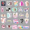 50 Feminist Cartoon Stickers: Waterproof Decals for Skateboards, Laptops, Cars, and Motorcycles Decoration.