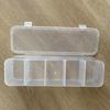 1pc Plastic Hair Accessories Jewelry Sorting Box Five Compartment Storage Box Desktop Miscellaneous Items Data Cable Storage