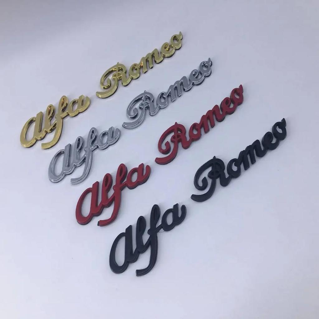Auto Außenstyling 3D Aufkleber Auto Karosserie Emblem Zubehör Für Alfa Romeo 146 147 155 156 159 Stelvio Giulia Giulietta Mito GT zj6