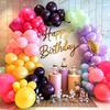 90pcs Pink Blue Purple Balloons Arch Kit, Rainbow Balloons for  Theme Birthday Wedding Party Decoration