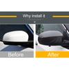 ABS Car Rearview Mirror Cover Cap Shell Housing Door Side Wing Mirror Case for Jeep Compass 2017 2018   Accessories