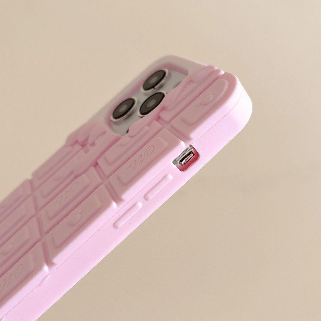 Stylish Melting Chocolate Silicone Case for iPhone 14/15/16 Pro