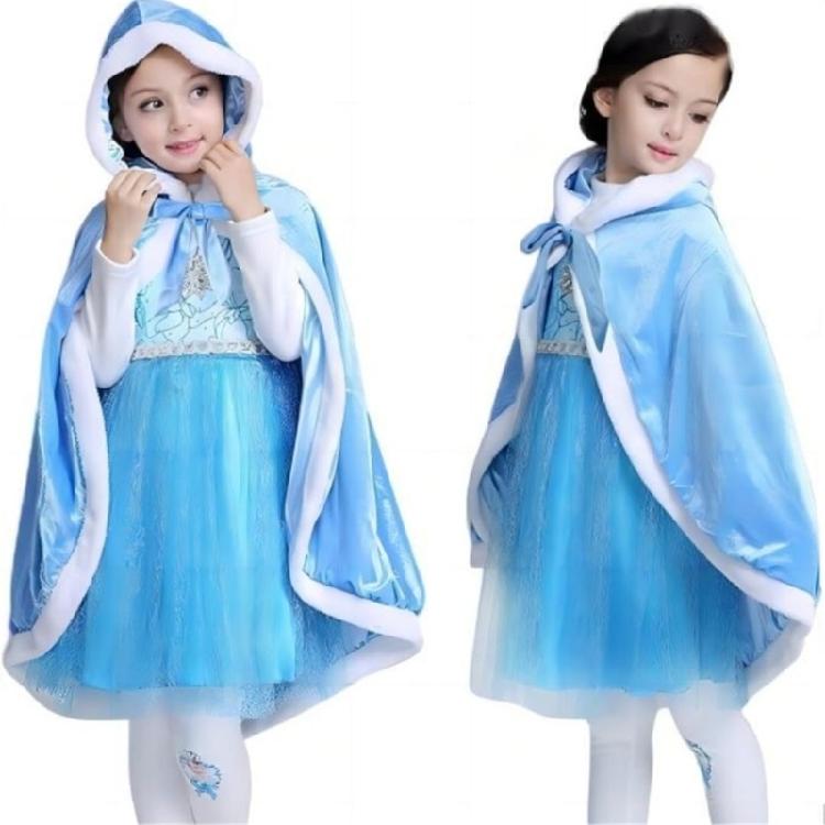Princess Dressing up Costumes Princess Cloak with Hood Furs Short Hooded Cloak Cosplay Halloween Christmas Costumes