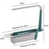Sink Organizer Telescopic Kitchen Sink Shelf Soap Sponge Holder Towel Hanger Sink Drain Rack With Drainer Basket Kitchen Gadgets