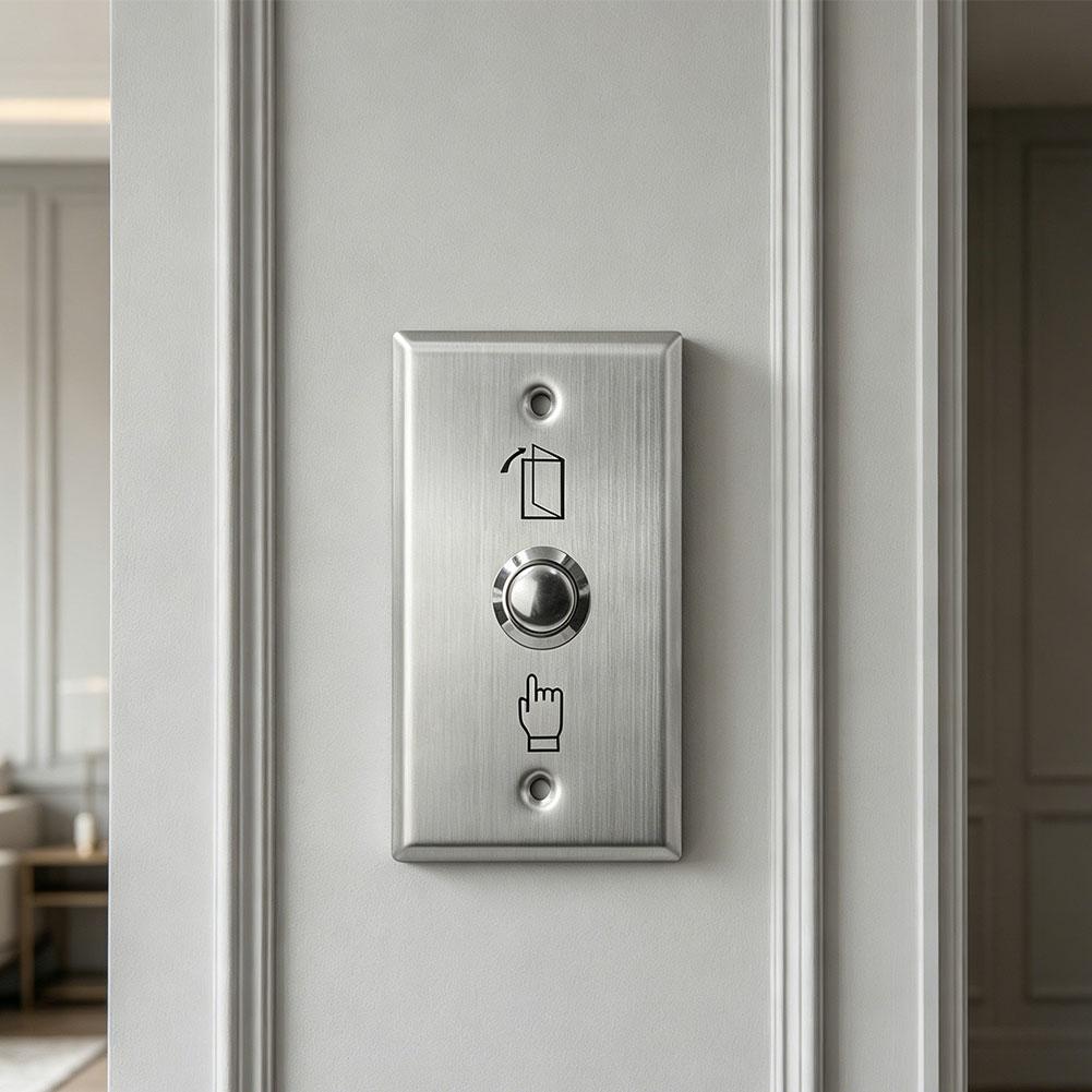 Stainless Steel Exit Button Switch for Door Push Sensor Opener Release Entry System Electric Strike Magnetic Lock