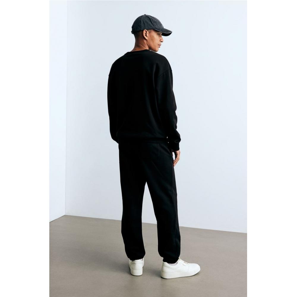 H M Relaxed Fit Sweatpants Black