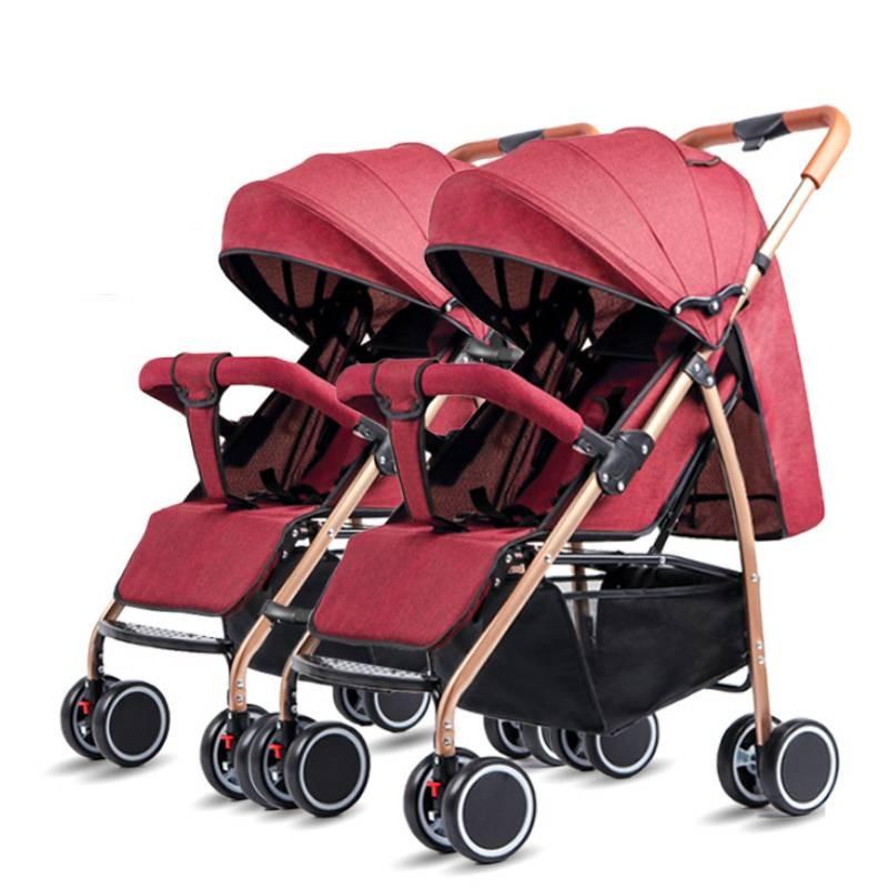 Baby Stroller Twins Lightweight Foldable Convertible Seat Outdoor Tools Gift