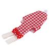 Bird Diaper Adjustable Red Grid Pattern Parrots Pilot Suit for Macaw Budgies ParakeetM Red Grid