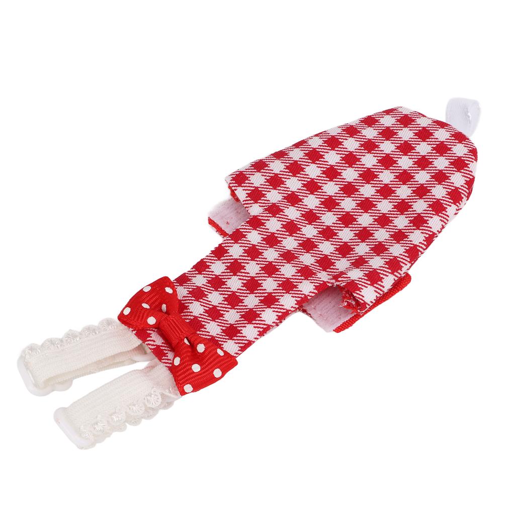 Bird Diaper Adjustable Red Grid Pattern Parrots Pilot Suit for Macaw Budgies ParakeetM Red Grid