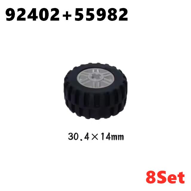 MOC Techniczne Koło Opona Piasta DIY Klocki Samochód Ciężarówka 56145 56908 55982 Budowlane Klocki Konstrukcyjne Kompatybilne Motocykl Wyścigowe Zabawki