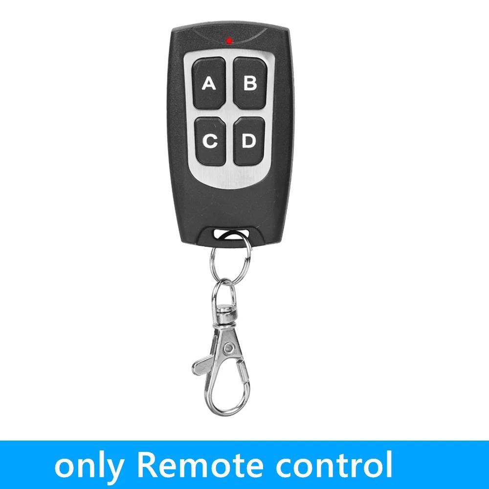 

Бездротовий пульт дистанційного керування 433 МГц DC 12V 4-канальний релейний модуль Приймач і передавач EV1527 RF Бездротовий перемикач дистанційного керування для гаражного освітлення, двигуна, DIY 1 remote control