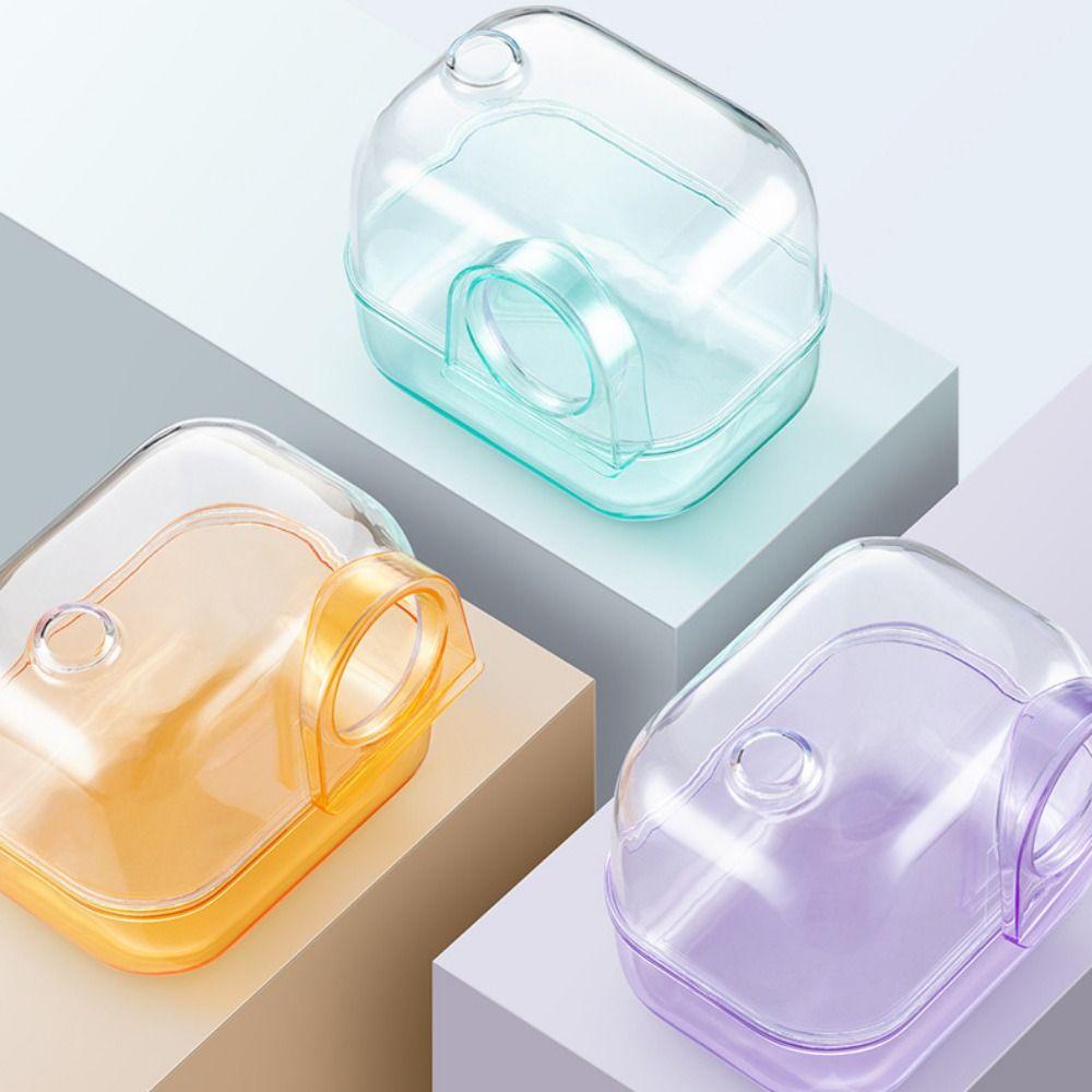 Detachable Hamster Sandbox Anti Splash Hamster Bath Sand Container  Pet Cage Landscaping