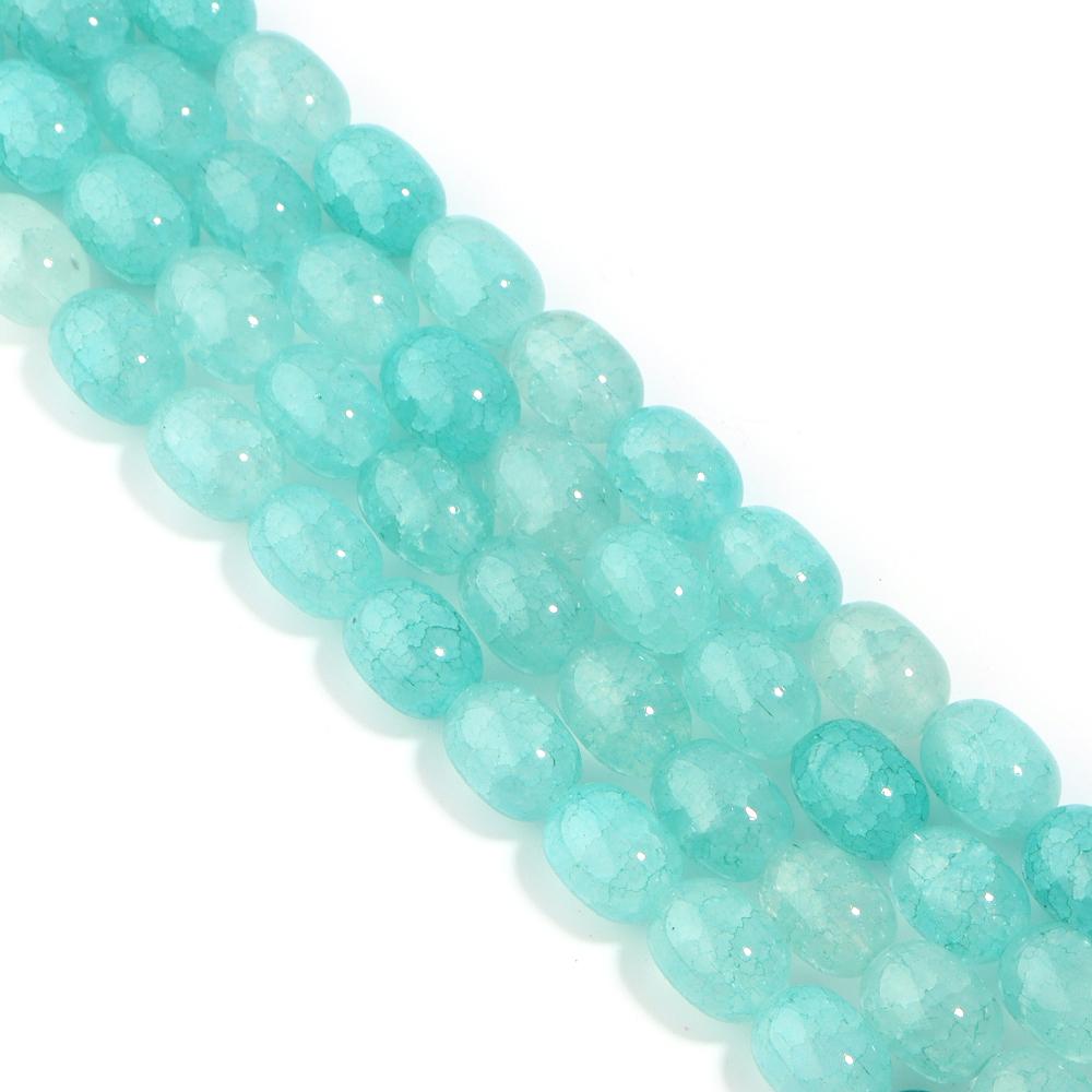 28pcs/lot 10x14mm Colorful Glass Beads Barrel Shape Loose Spacer Beads For Jewelry Making DIY Bracelet Necklace Accessories