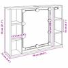 Mirror Cabinet with Shelf Black Oak Effect 76 x 15 x 55 cm