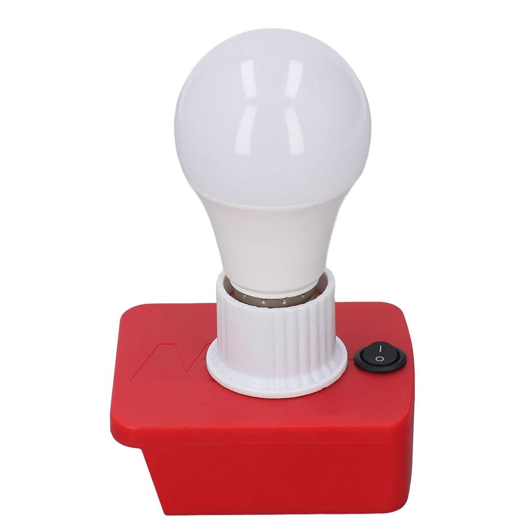 E27 Lamp Bulb with Battery Adapter LED Light Bulb for M18 18V Lithium Battery for Working