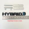3D Metal HYBRID Logo Grill Side Fender Rear Trunk Emblem Badge Car Sticker Decals For Toyota Prius Camry Crown Auris Rav4s TRD