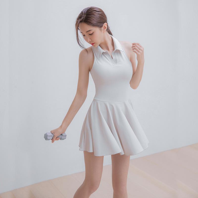Women's 2025 Autumn High-End Sports Polo Dress: Badminton, Tennis, Golf Casual Skirt