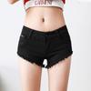Jeans Women's Summer Shorts Stretch Sexy Raw Edge Three-quarter Pants Japanese and Korean Style New