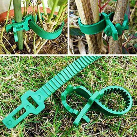 10Pcs Reusable Adjustable Tree Fixing Buckle Plastic Climbing Plants Tree Ties Garden Supplies