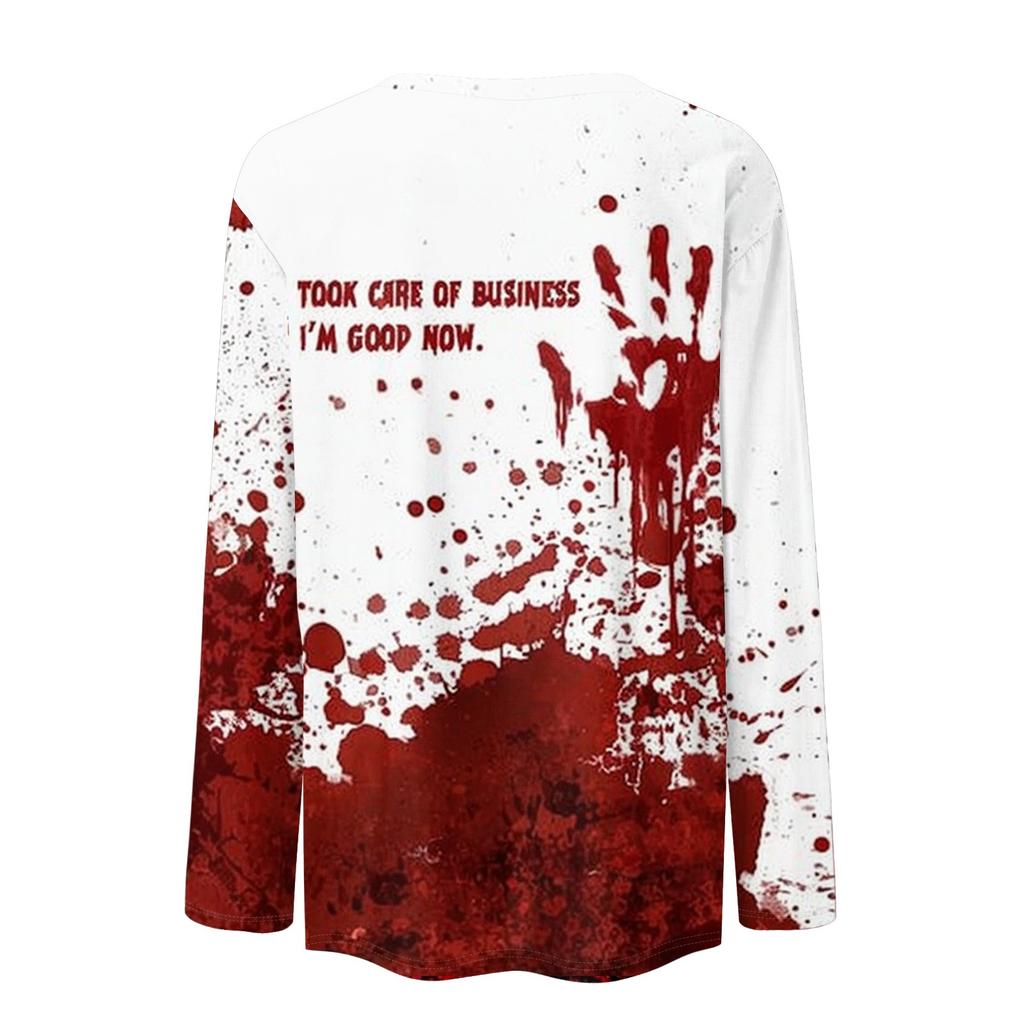 Long Sleeve Shirts For Women Cute Print Graphic Tees Blouses Casual Plus Size Basic Tops Pullover