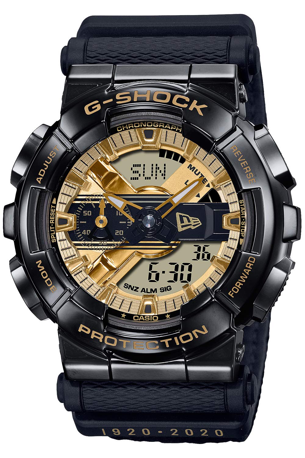 

Casio NEW ERA 100th Anniversary Collaboration Model Black Watch G-Shock GM-110NE-1AJR Men s чорний