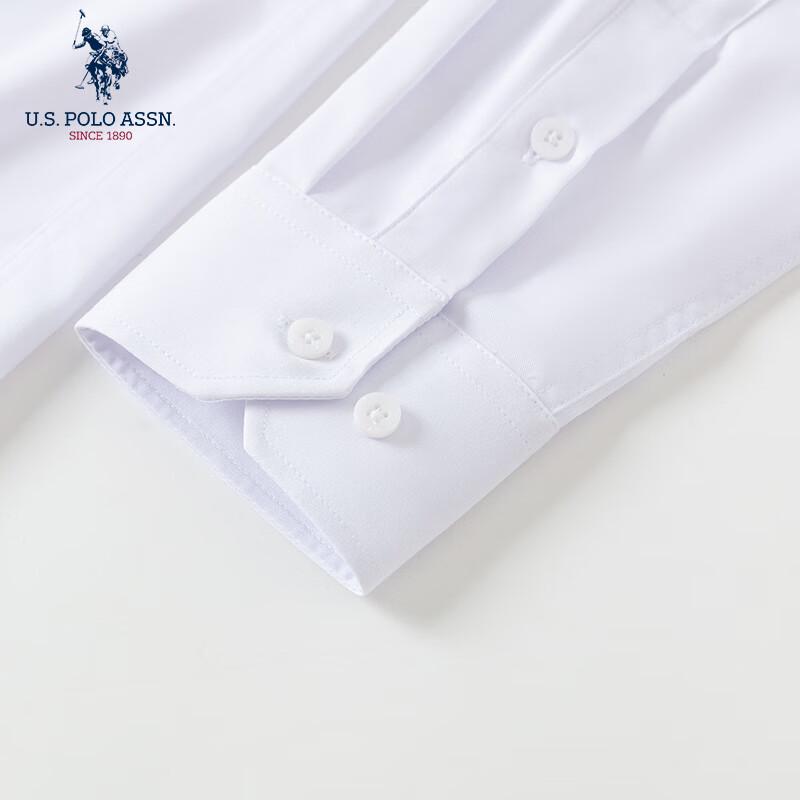 U.S. Polo Assn. Camisa de manga larga para hombre de mezcla de seda