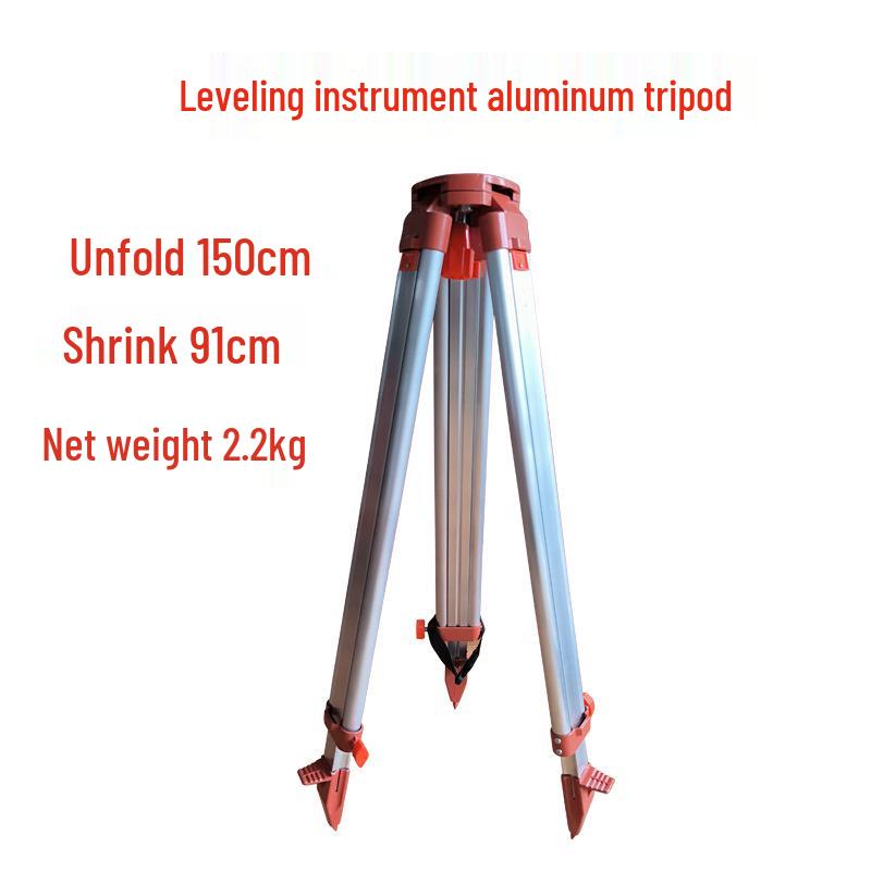 Aluminum Alloy Tripod & Solid Wood Theodolite for Surveying Measurements