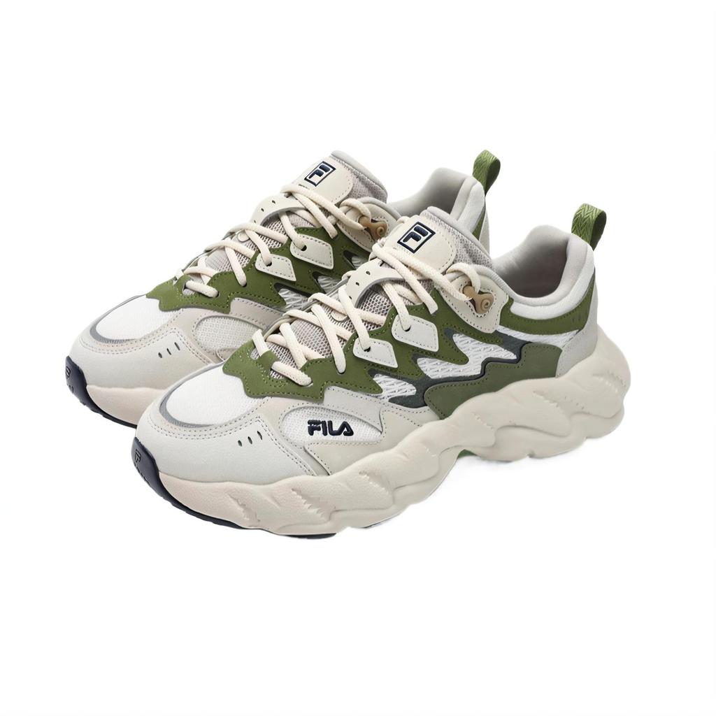 FILA Fern2 Fern Sneakers 2 Low top Chunky Sneakers Men's White Cotton Candy Cypress Green F12M511101F-MC