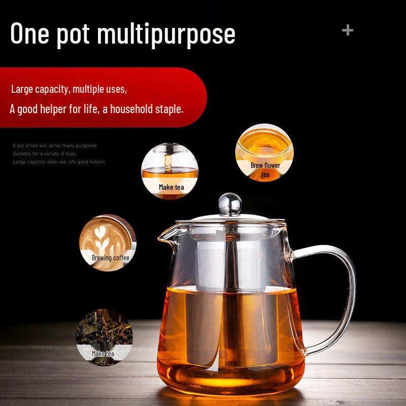 Biaoxing Heat-Resistant Glass Teapot with Infuser