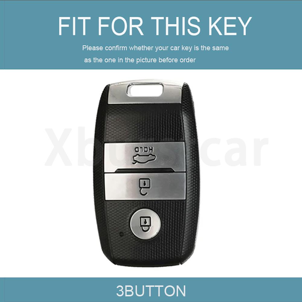 3 Button Tpu Auto Fob Holder Shell Keyless Car Smart Key Cover Case For Kia Optima Sorento Niro Soul Kx3 Kx5 K3S Rio Ceed Cerato