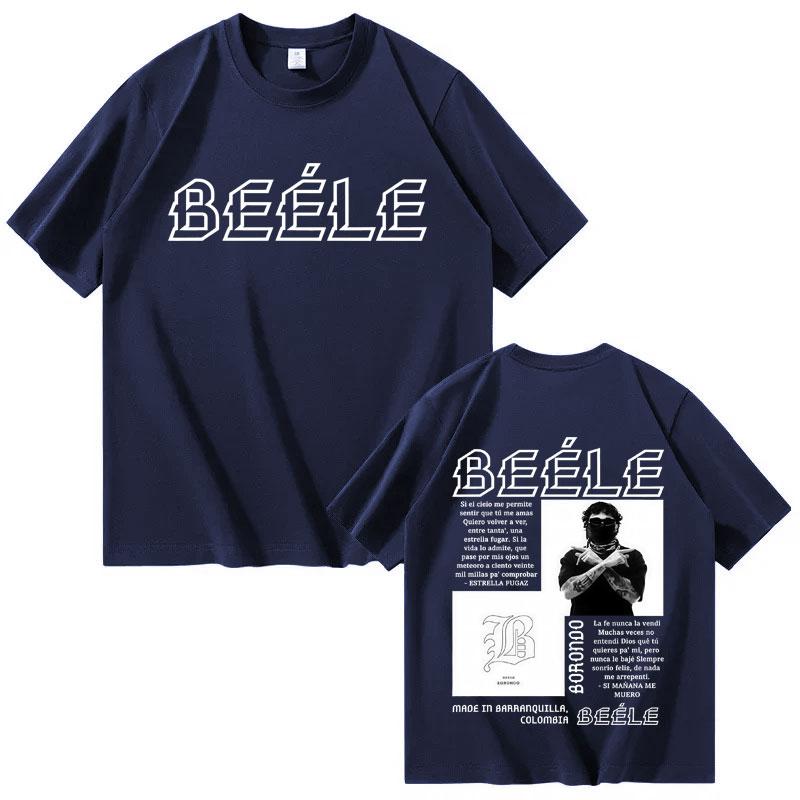 Rapper Beele Fashion Album Merch Mens High Quality Short Sleeve Tshrits Pop Hip Hop Tee Streetwear Cozy Tshrits Gothic Clothes