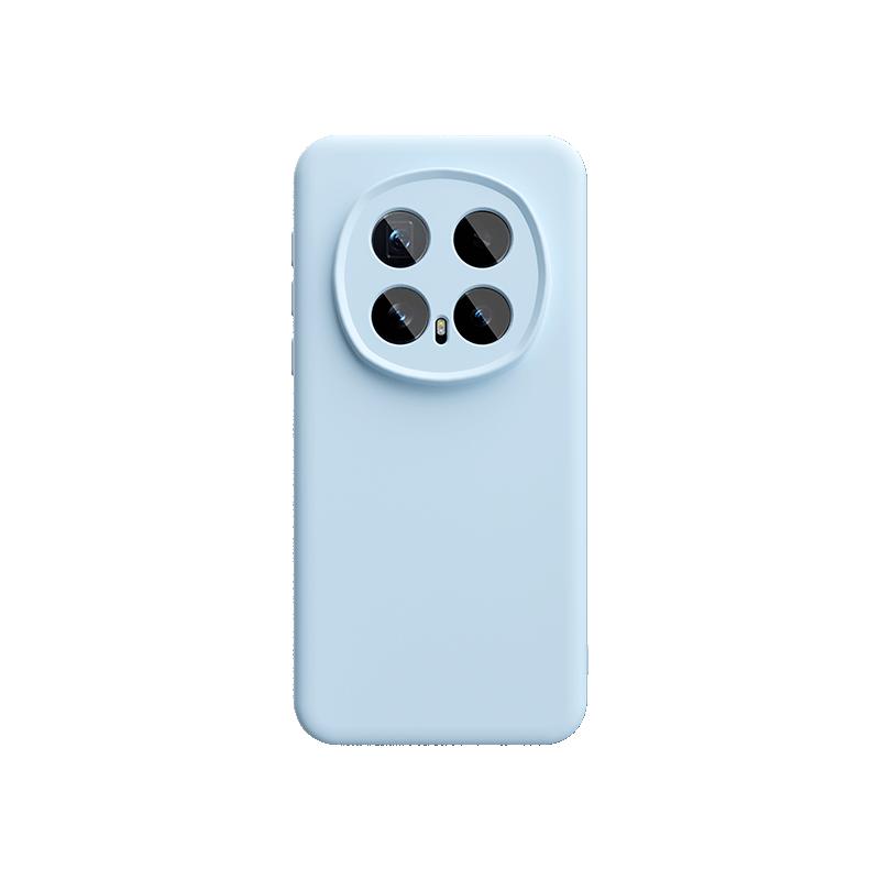 Honor Magic8 Phone Case Magic8 Premium Liquid Silicone Soft Case Full Coverage Lens Anti-Fingerprint Unisex Solid Color Minimalist Cloud Blue