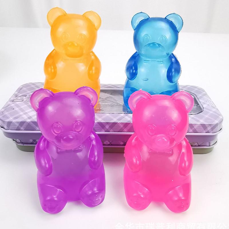 Cute Bear Needoh Tactile Fidgeting Cube Stress Ease Stress Sensory Tool For Focus  & Office Desk Calming Gadget Squeeze Toy Set