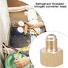 Adattatore Maschio SAE 1/4 per Condizionatore Testa di Conversione in Ottone Adattatore per Condizionatore Auto Raccordi Adattatore per Regolatore di Azoto