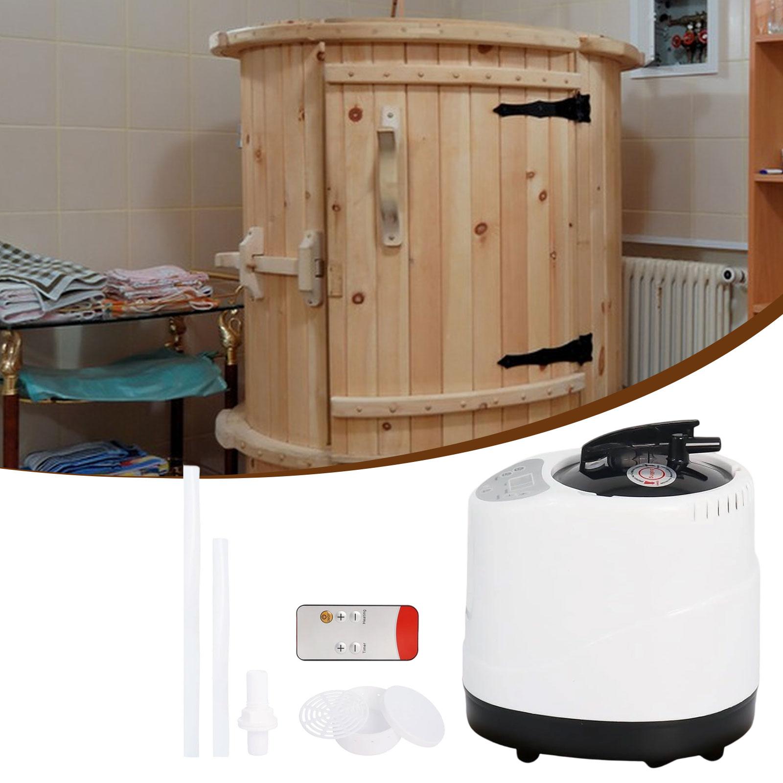 

Sauna Steamer Machine 3L Easy to Clean Adjustable Temperature Timer Display Sauna Steamer Pot Steam Generator for Home Hotel SPA
