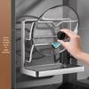Stainless Steel Wall-Mounted Kitchen Rack for Cutting Boards and Pot Lids