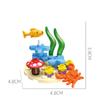 Serie Ocean Building Blocks Pesce pagliaccio Aragosta Tartaruga Alghe marine Mondo sottomarino Modello Mattoni Bambini Giocattoli fai da te Regali di festa