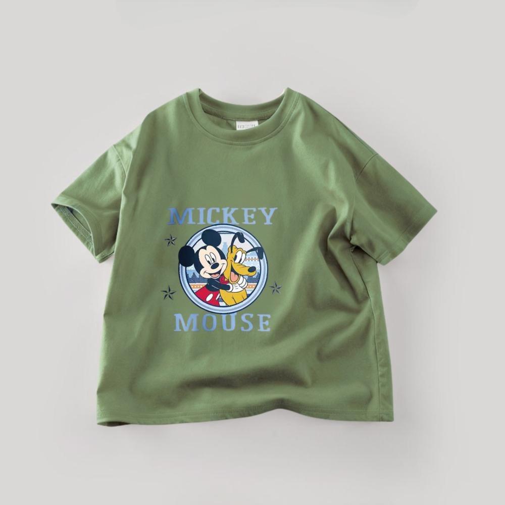 Boutique Children's Tshirts Summer Cartoon Mickey Short Sleeve Tees Tops  Casual Kids Boys Clothes Cartoon T-shirt