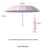 Personalized Solid Color Dual-Use Sun & Rain Vinyl Umbrella - Portable, Durable Sunshade for Students