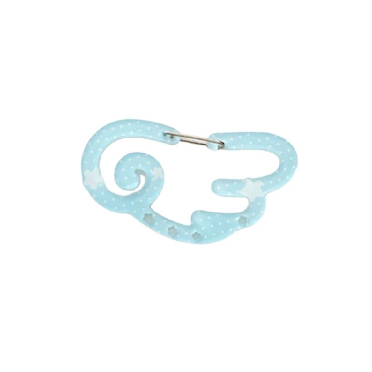 

Stylish Carabiner Keychains with Wing Star Designs Lightweight Acrylic Keyring For Backpacks Outdoor Accessories Gifts синій