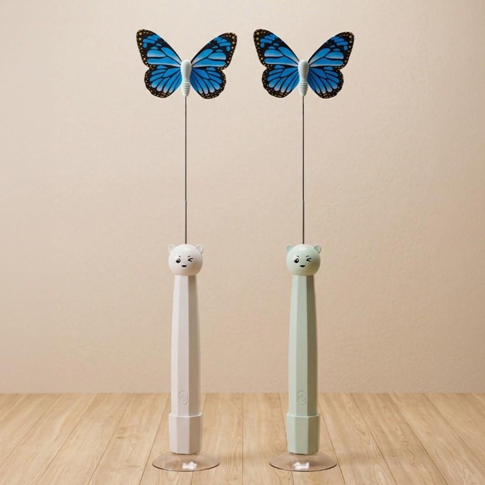 Juguete Eléctrico Giratorio Automático para Gatos, Juguete Interactivo, Regalos para Mascotas, Juguete de Gato con Mariposa de ABS