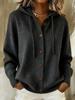 2026 Europäischer und Amerikanischer Knopfstrick Kapuzenpullover Cardigan Jacke Herbst und Winter Neu Einfarbig Lässig Mode Damenbekleidung